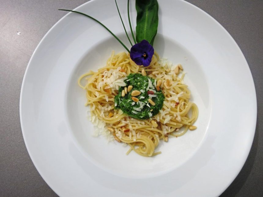 Bärlauchpesto mit Spaghetti